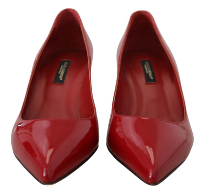 Exquisite Red Patent Leather Pumps