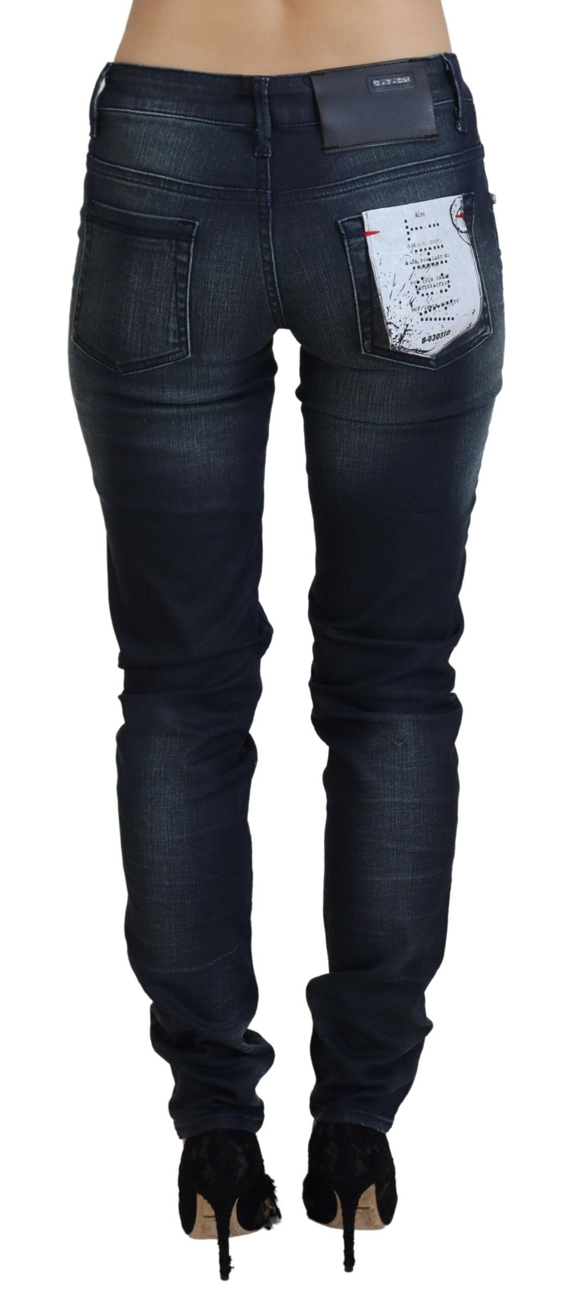 Chic Low Waist Slim Fit Denim Jeans