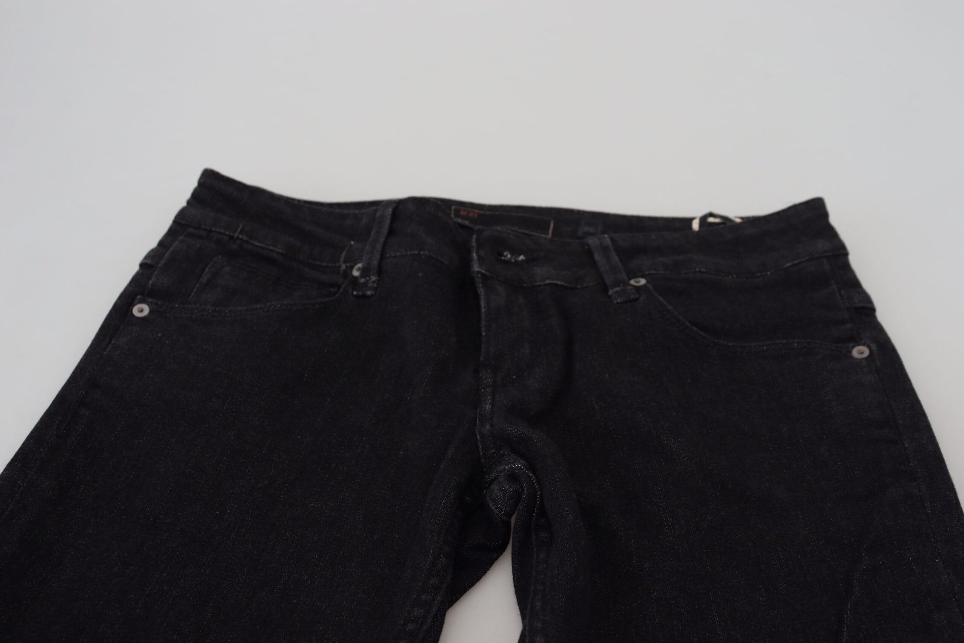 Sleek Cotton Slim Fit Denim In Black