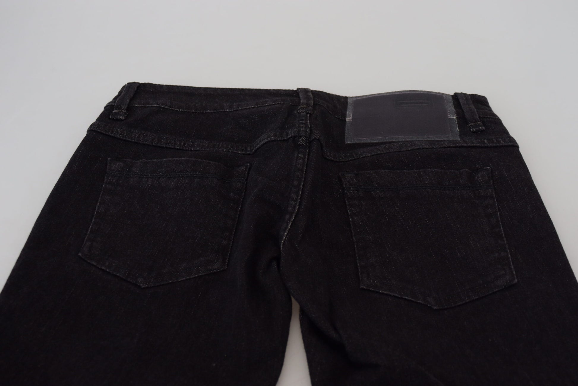 Sleek Cotton Slim Fit Denim In Black