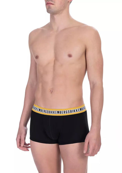 Black Cotton Men Trunk