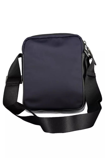 Blue Polyamide Men Shoulder Bag