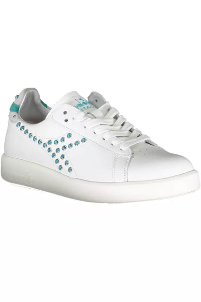 White Leather Women Sneaker