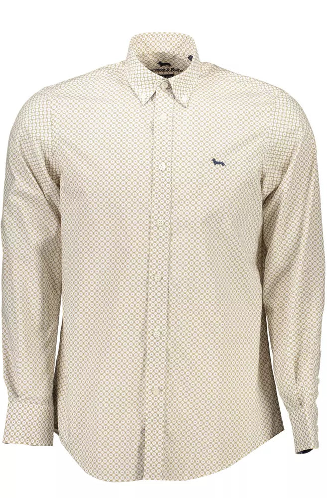 White Cotton Men Shirt