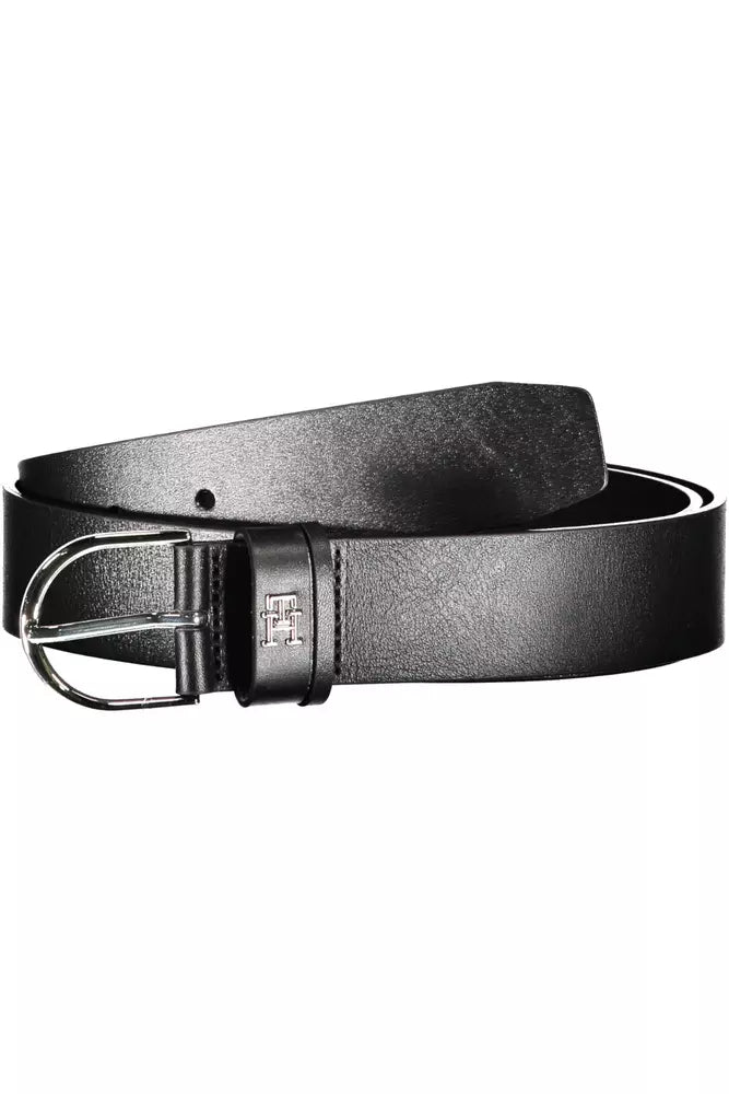 Black Leather Women Belt