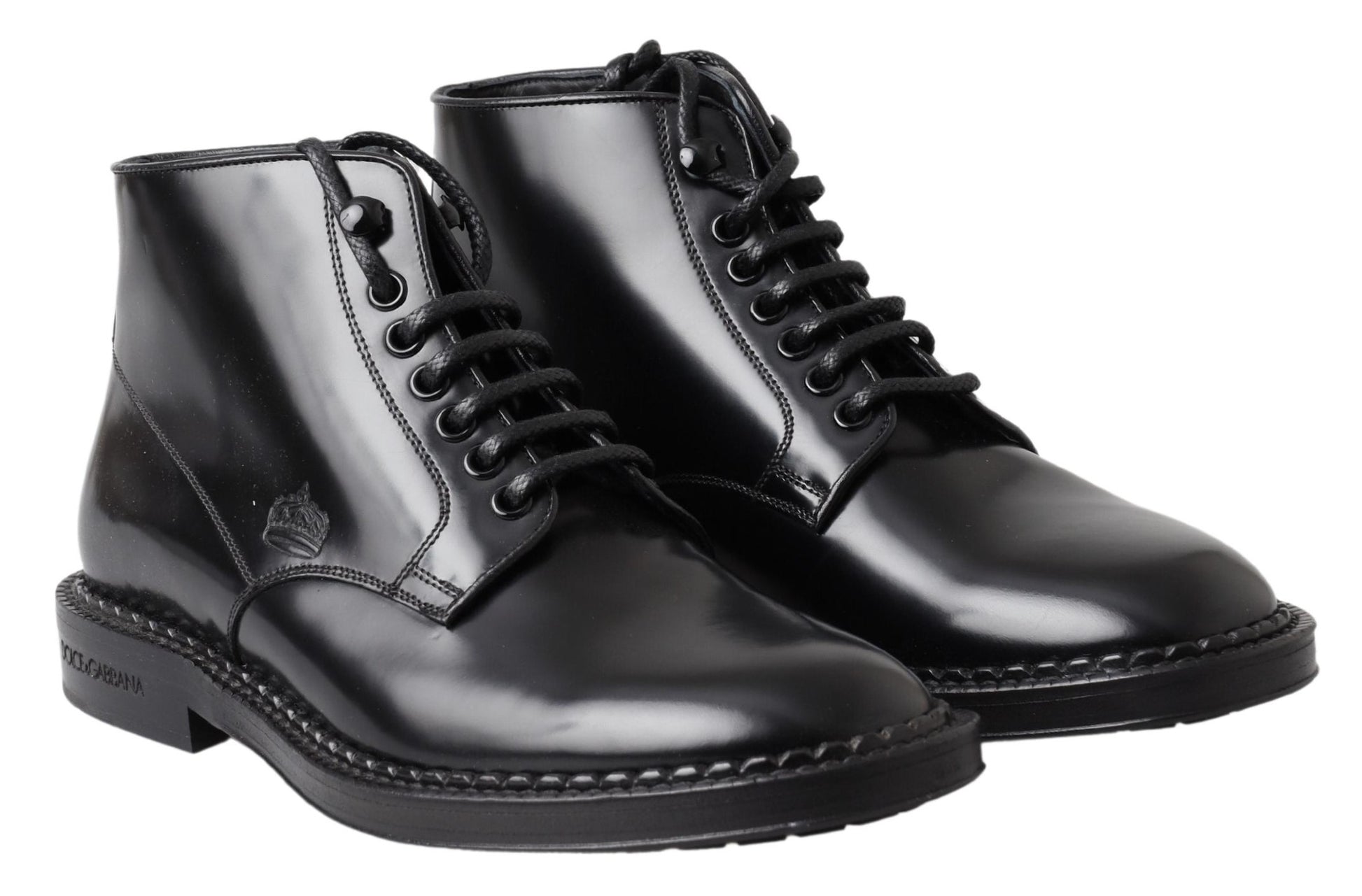 Elegant Black Leather Men's Boots