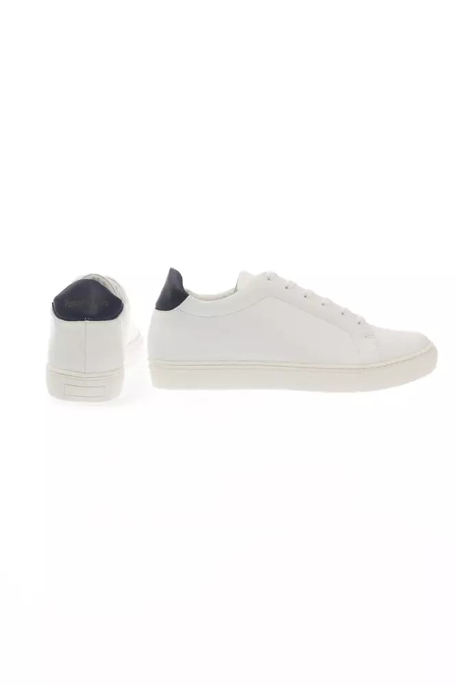 Elegant Monocolor Leather Sneakers