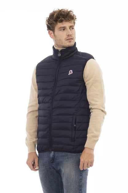 Blue Polyamide Men Vest