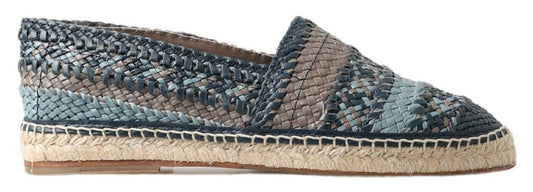 Sumptuous Woven Leather Espadrilles