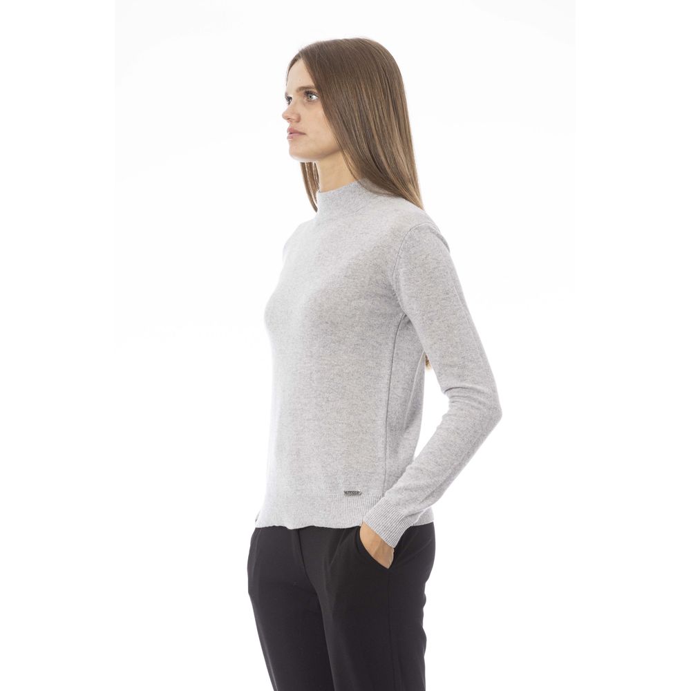 Gray Cashmere Women Sweater