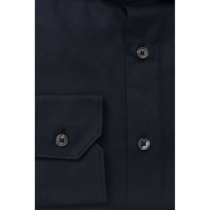 Blue Cotton Men's Shirt