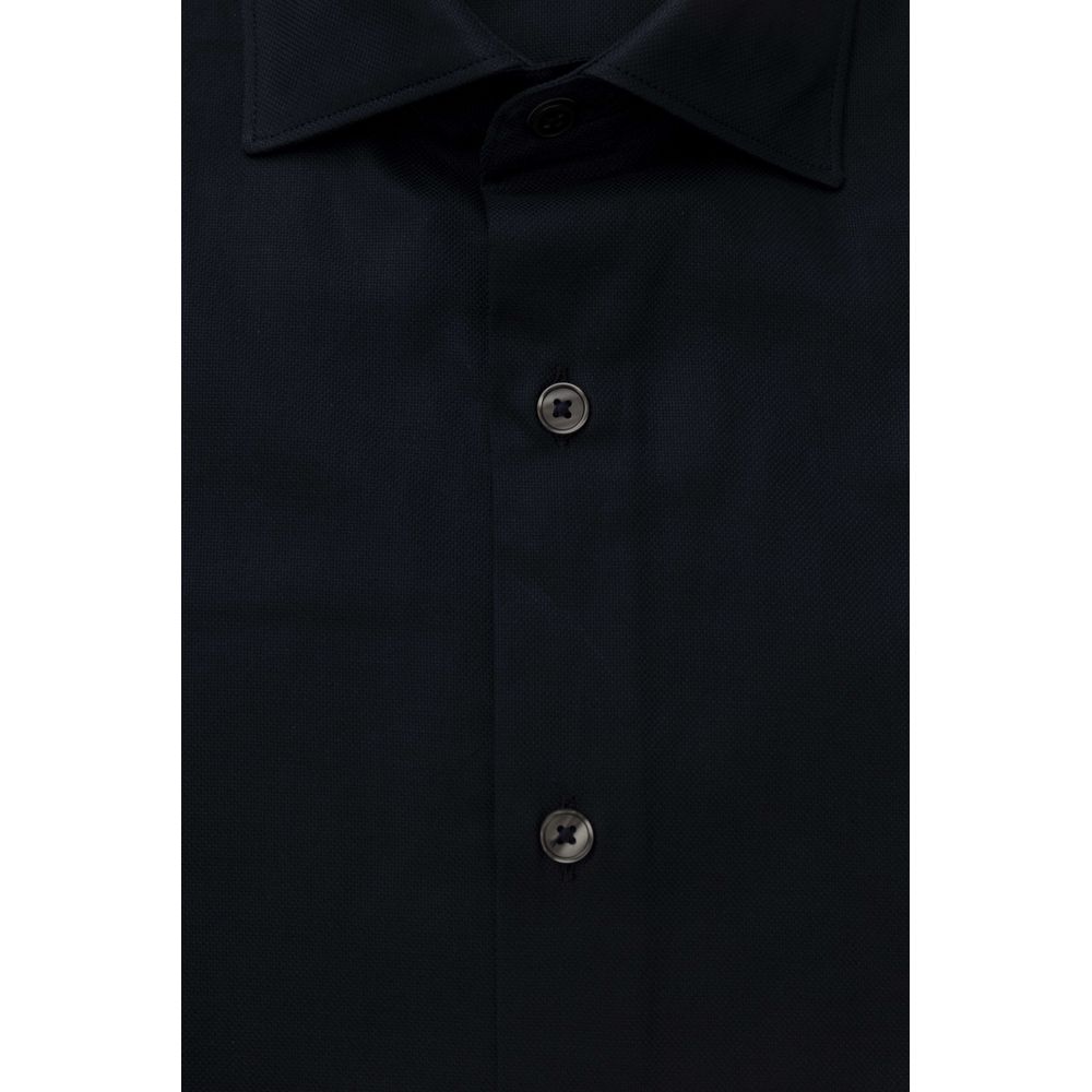 Blue Cotton Men's Shirt