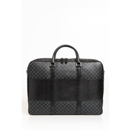 Black Leather Men Briefcase