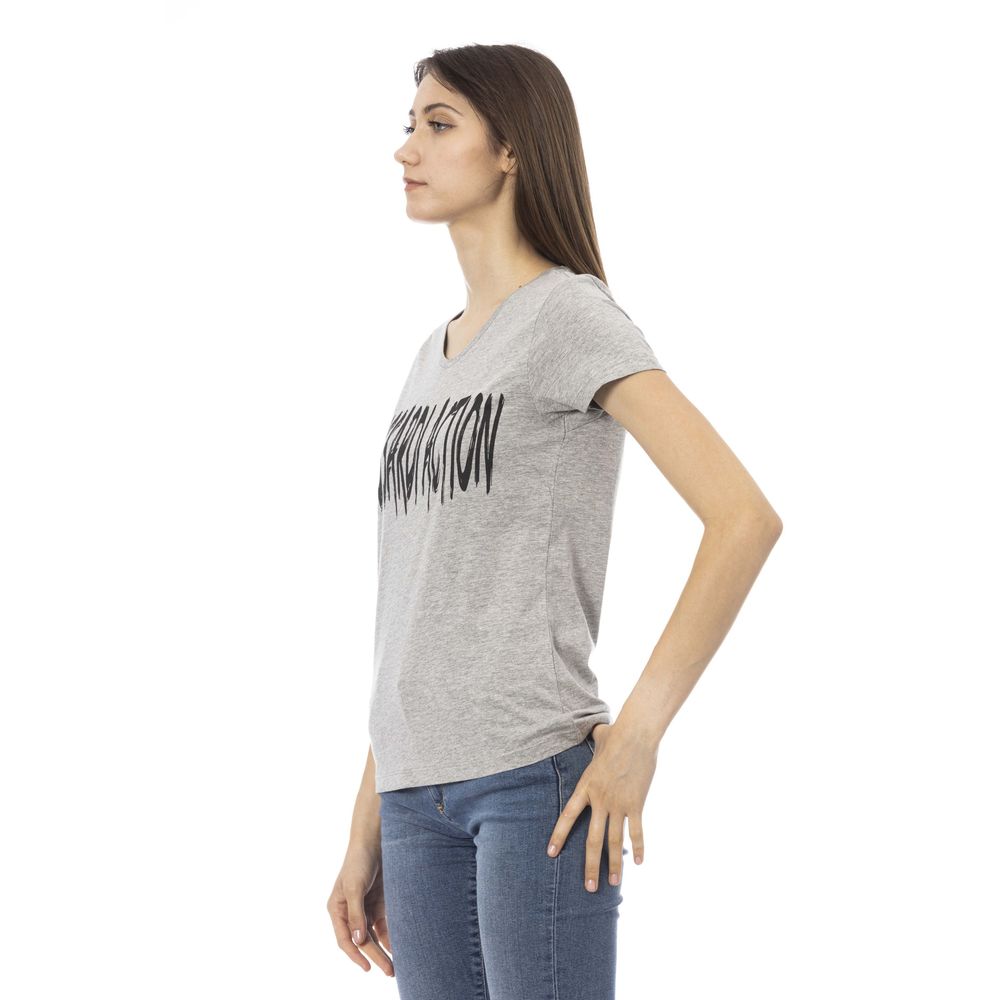 Gray Cotton Women Top