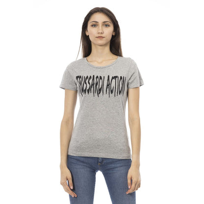 Gray Cotton Women Top