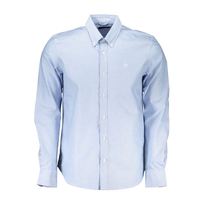 Light Blue Cotton Men Shirt