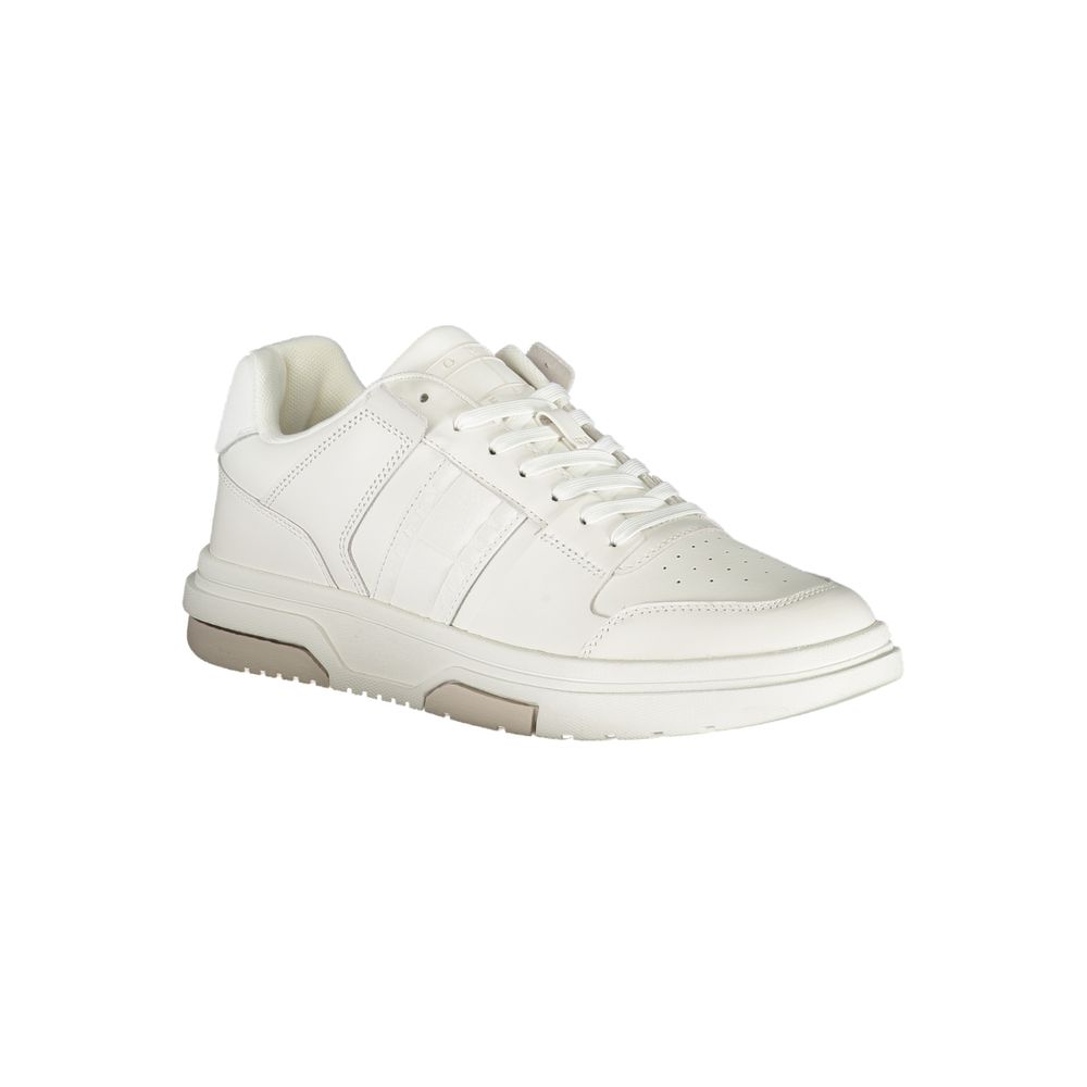 White Polyethylene Men Sneaker