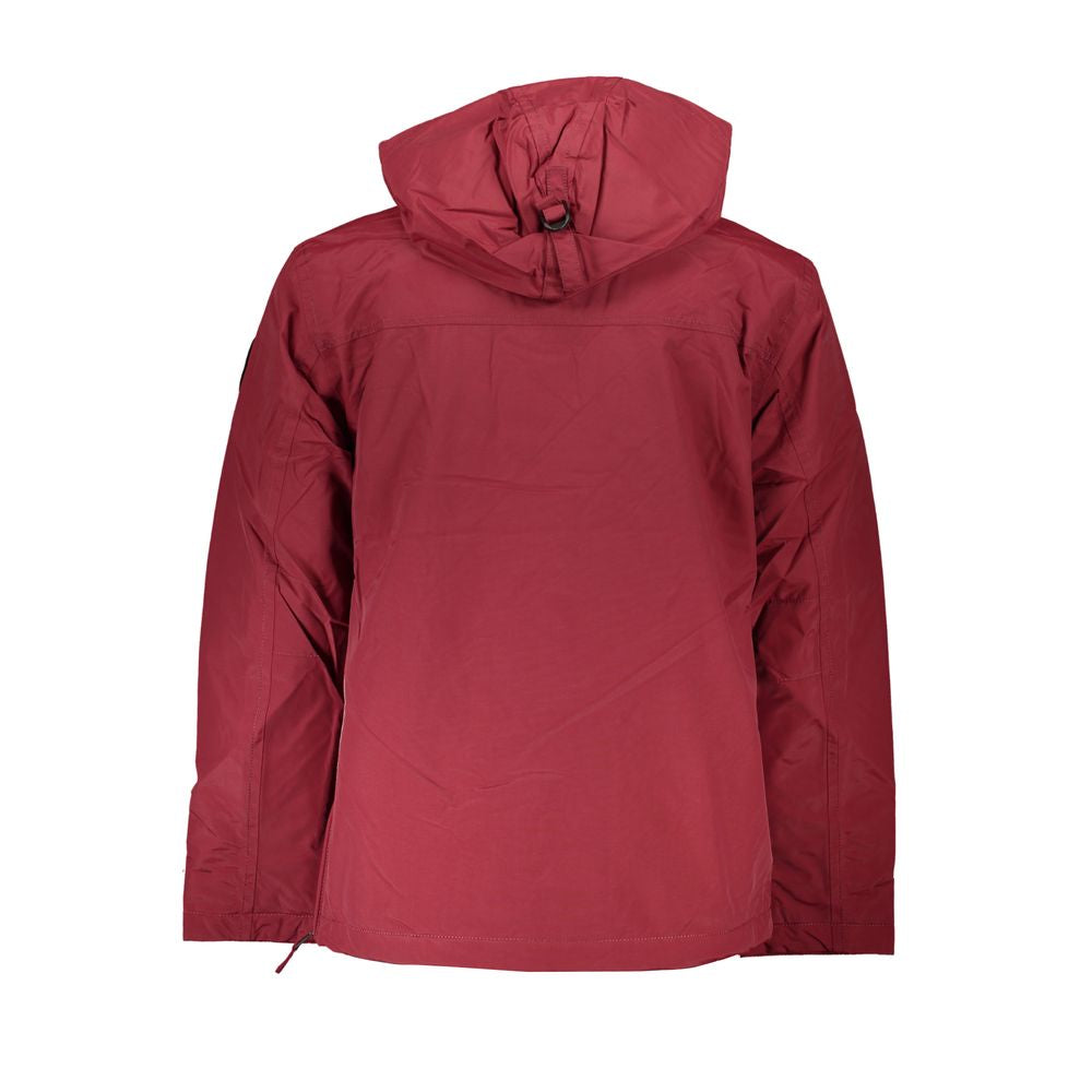 Red Polyamide Men Jacket