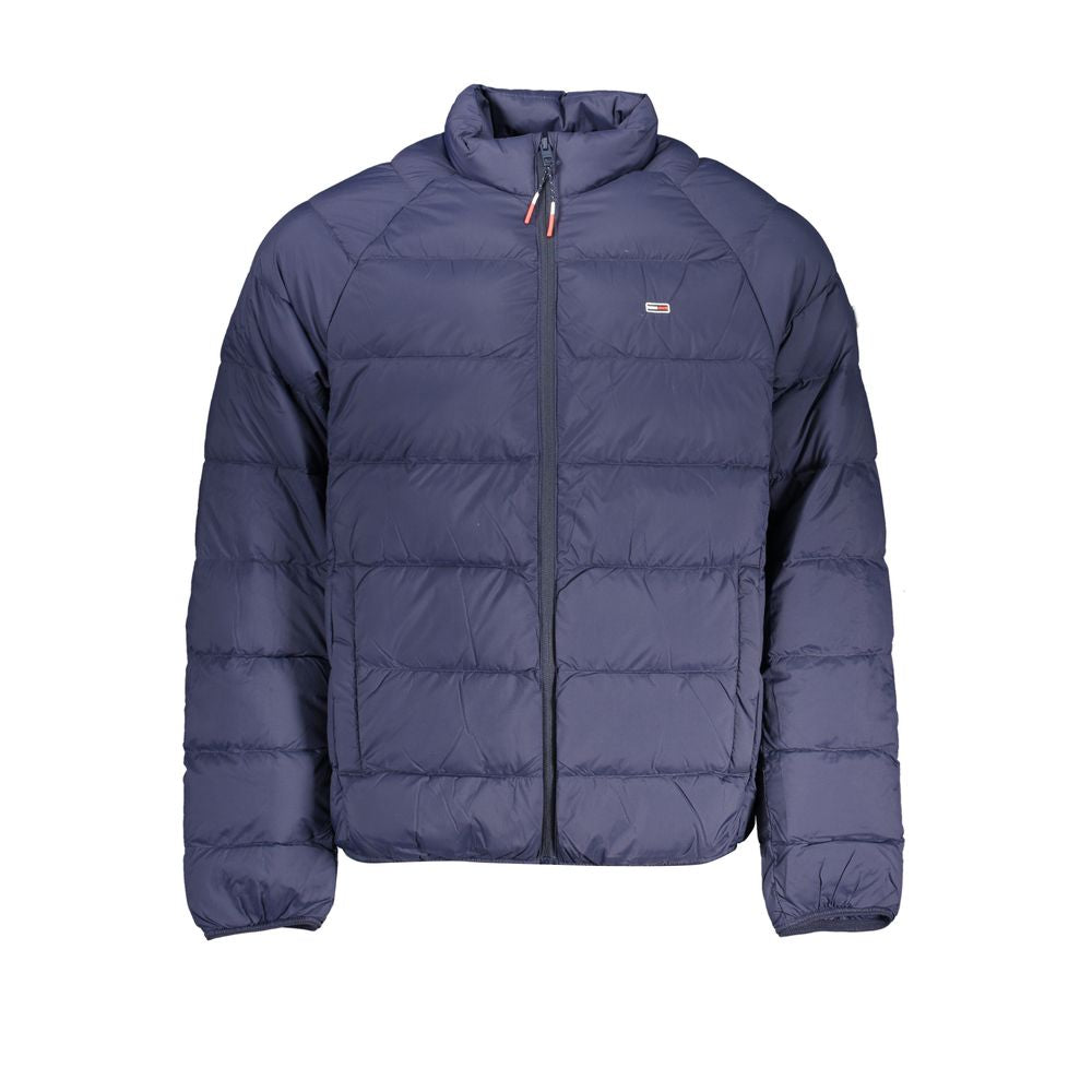 Blue Polyamide Men Jacket