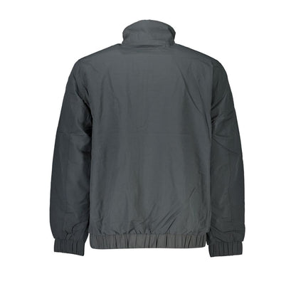 Sleek Gray Recycled Nylon Jacket