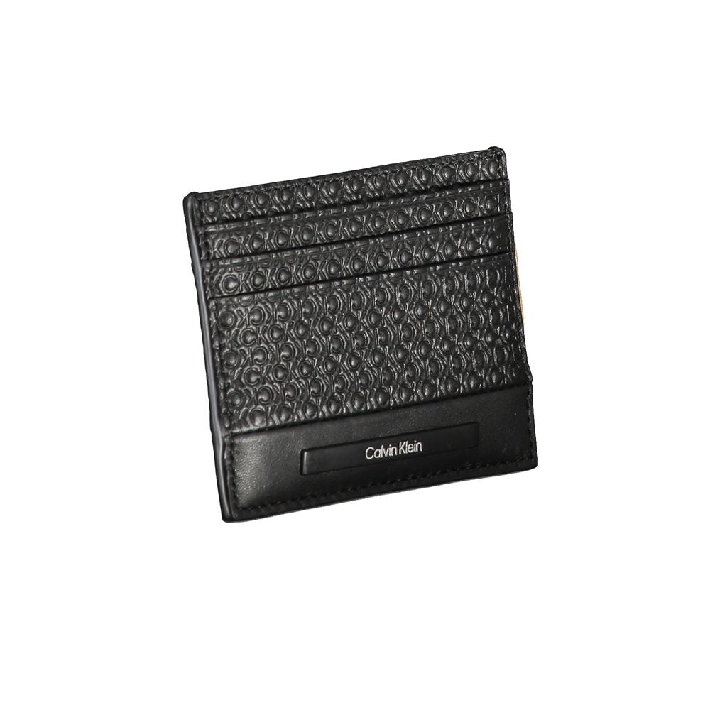 Sleek Black Contrast Card Holder