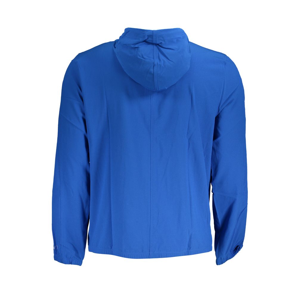 Sleek Hooded Sports Jacket in Vibrant Blue