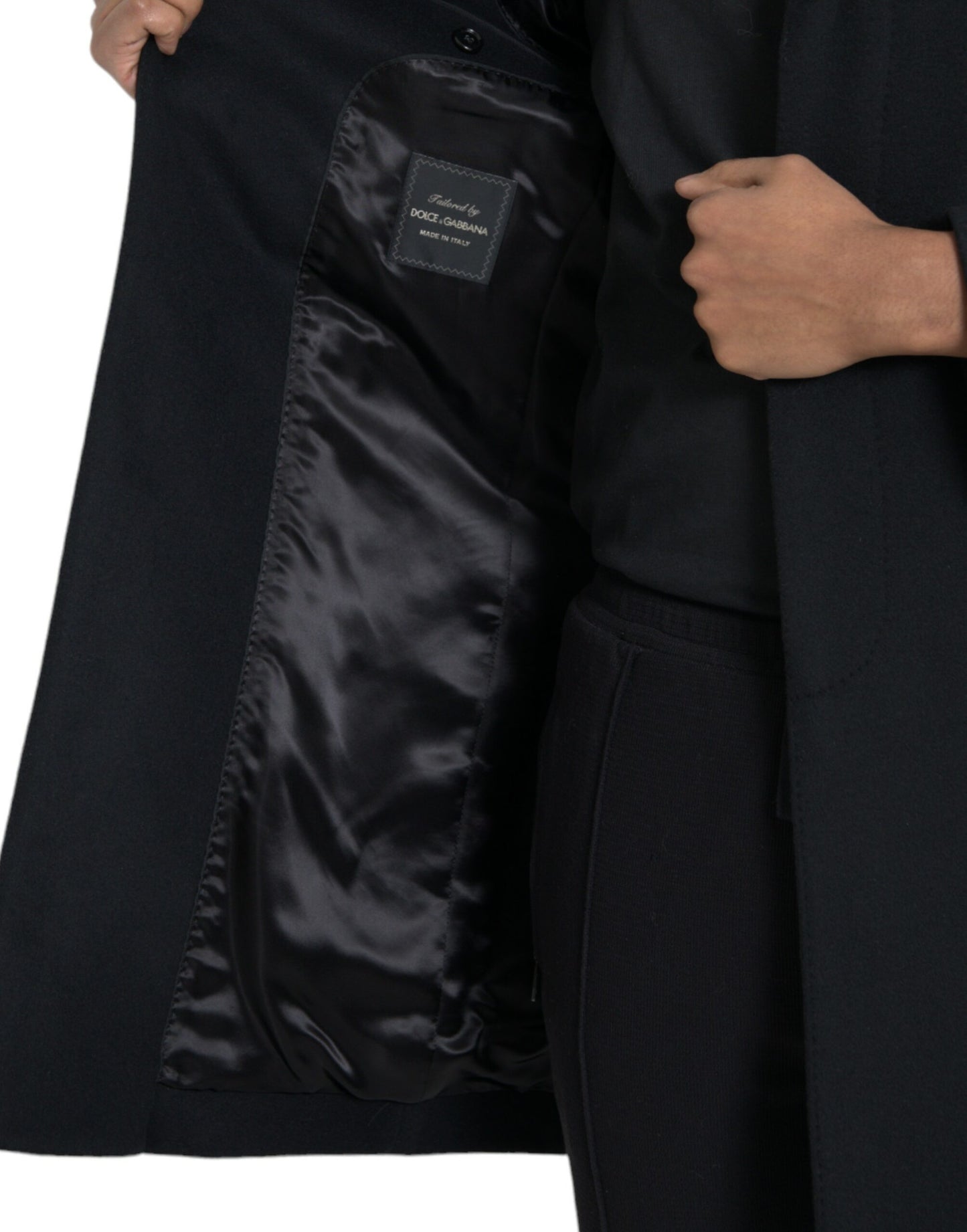 Black Single Breasted Trench Coat Jacket