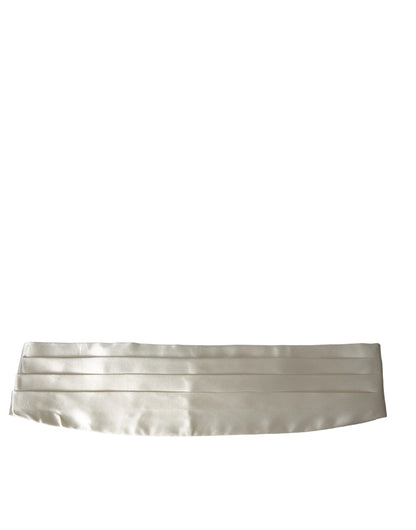 White Men Wide Waist Silk Belt Cummerbund