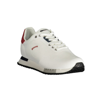 White Polyester Sneaker