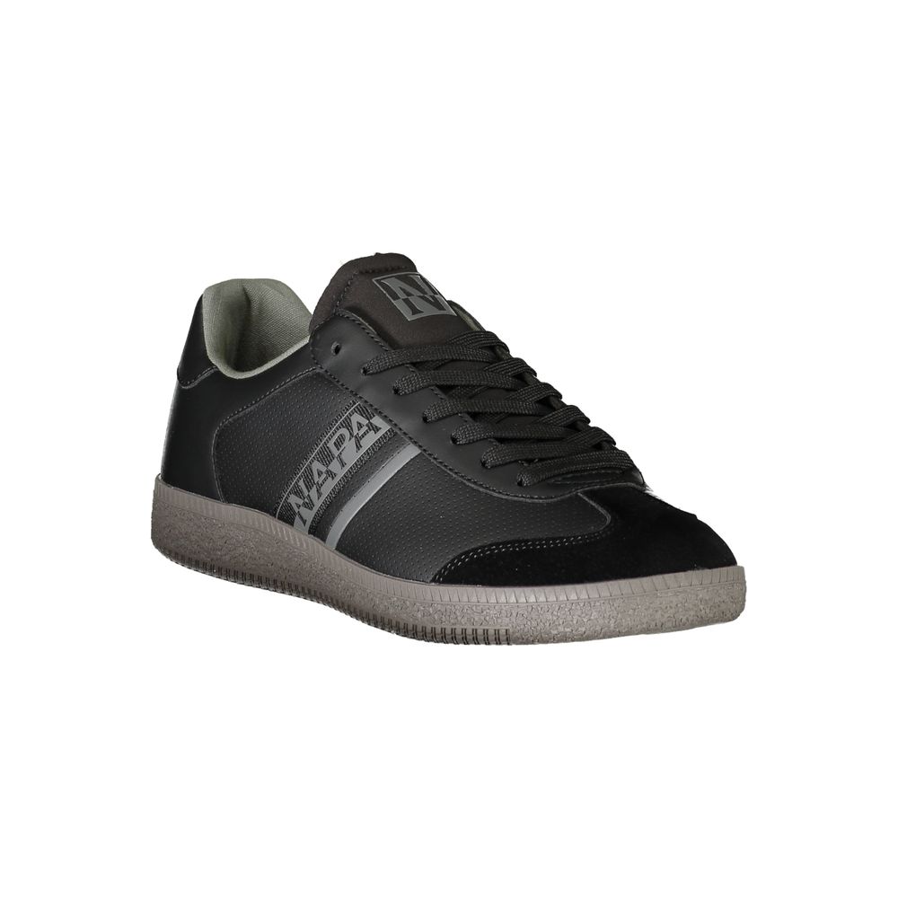 Black Polyester Sneaker