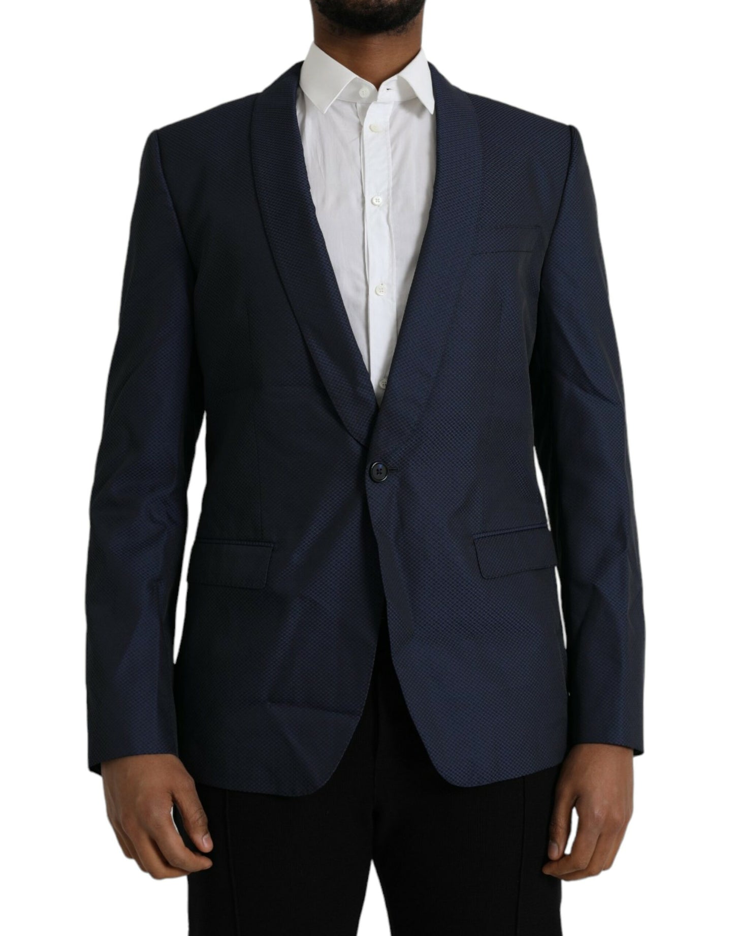 Blue MARTINI Shawl Single Breasted Blazer