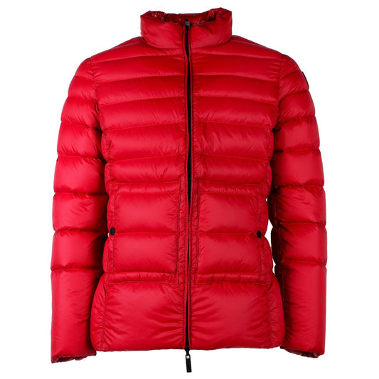 Reversible Red Nylon Duck Down Jacket