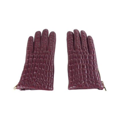 Red Lambskin Women Glove