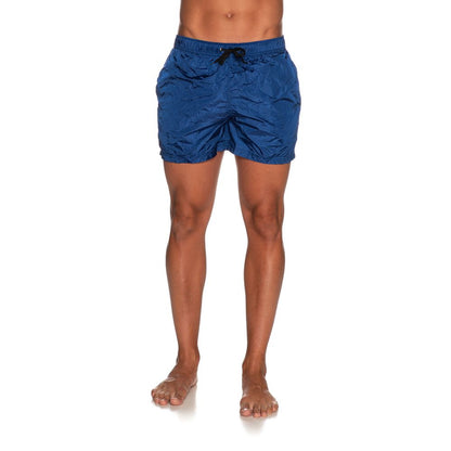 Blue Nylon Men Swimsuit