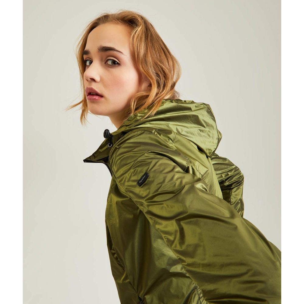 Green Polyamide Women Jacket