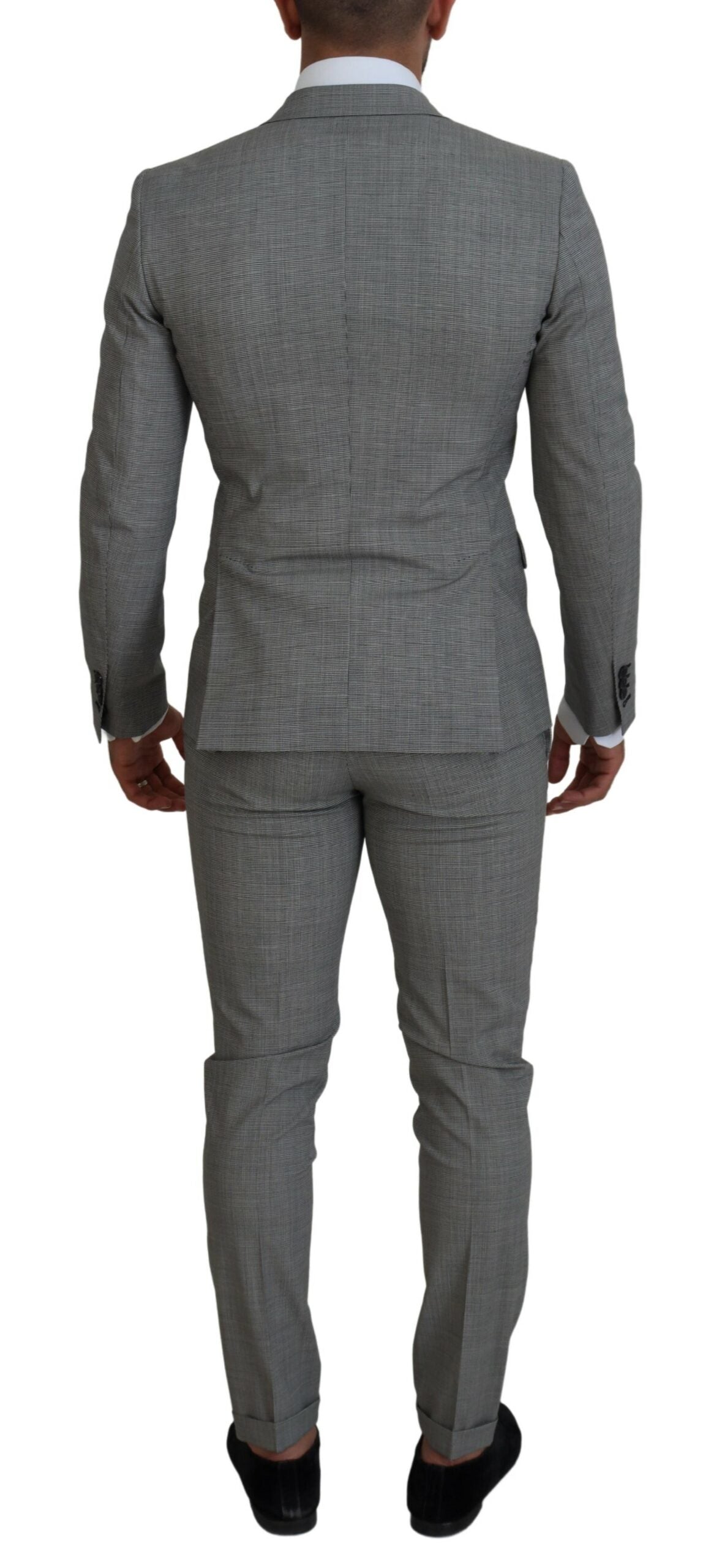 Gray Wool Single Breasted 2 Piece PARIS Suit