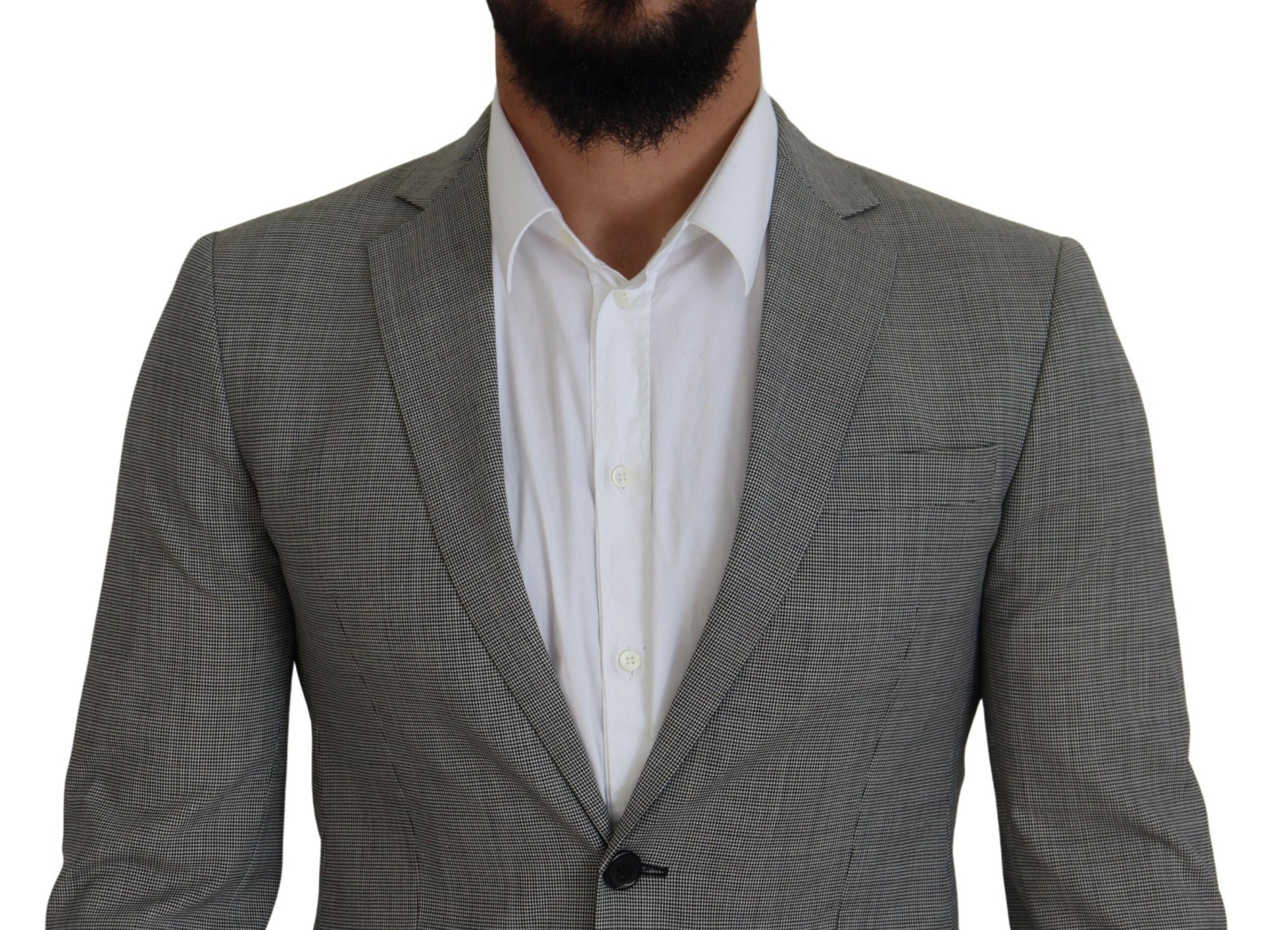 Gray Wool Single Breasted 2 Piece PARIS Suit