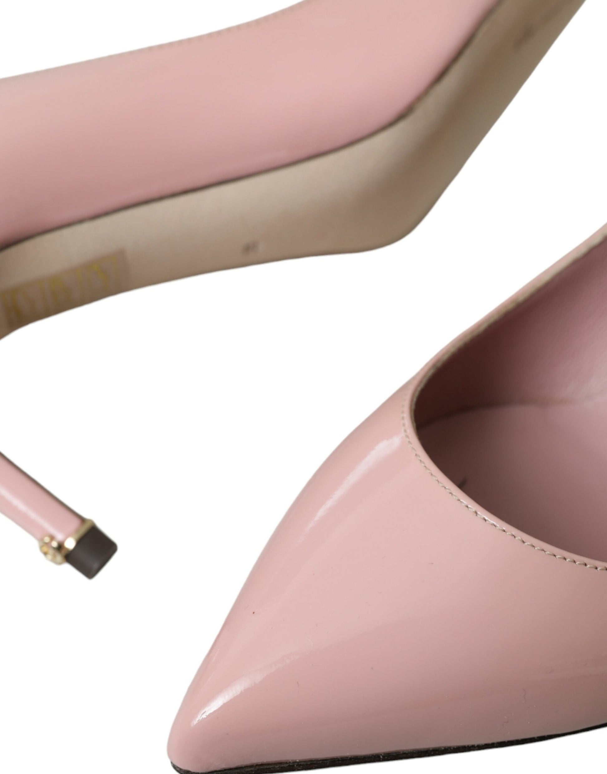 Light Pink Patent Leather Heels Pumps Shoes