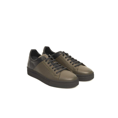 Green Leather Men Sneaker