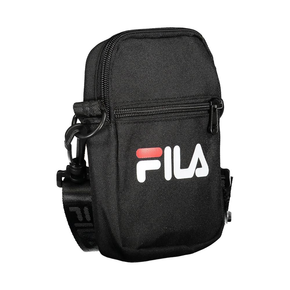 Black Polyester Shoulder Bag