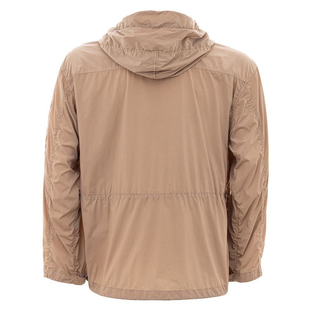 Elevated Urban Style Beige Polyamide Jacket