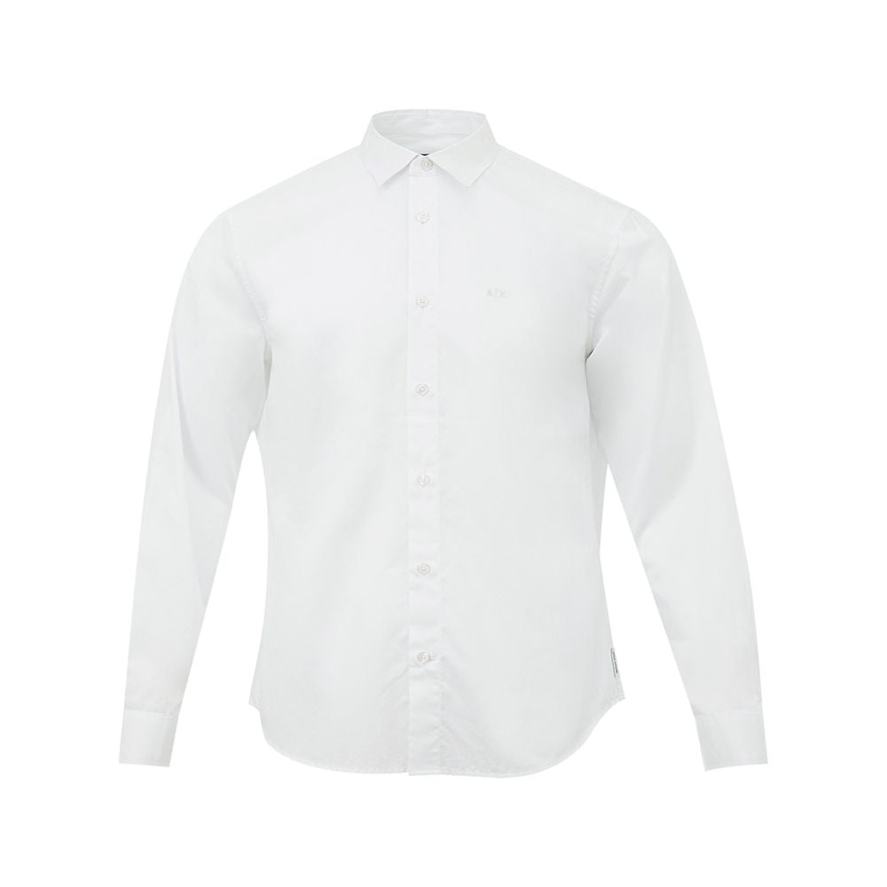 Elegant White Cotton Shirt for Men