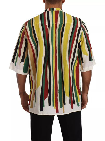 Multicolor Striped Linen Cotton Shirt