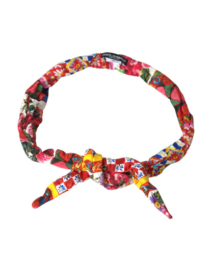 Multicolor Carretto Print Waist Belt