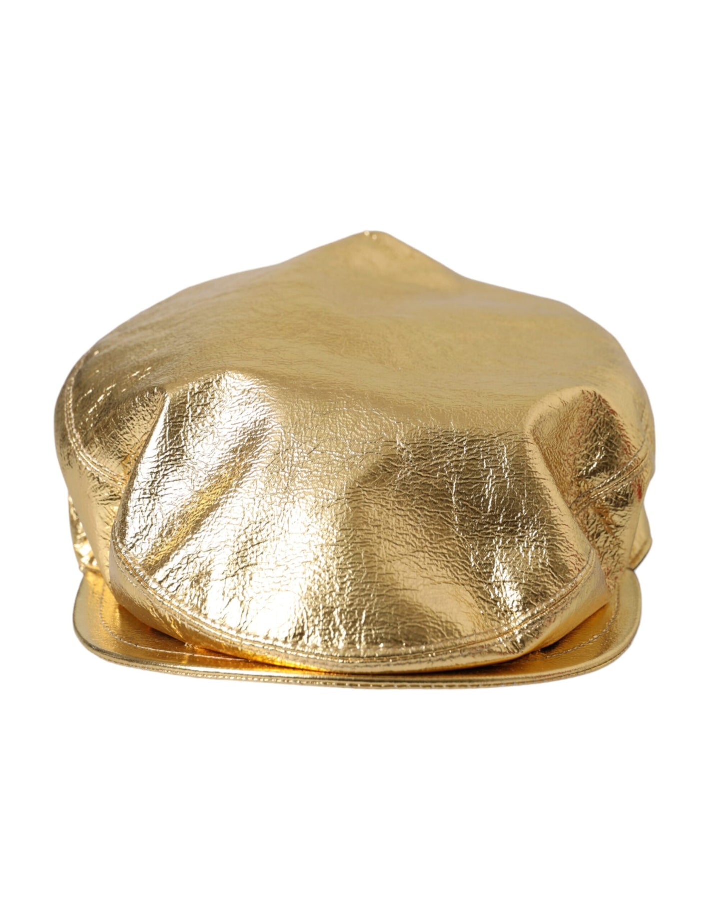 Metallic Gold Polyester Newsboy Hat Men