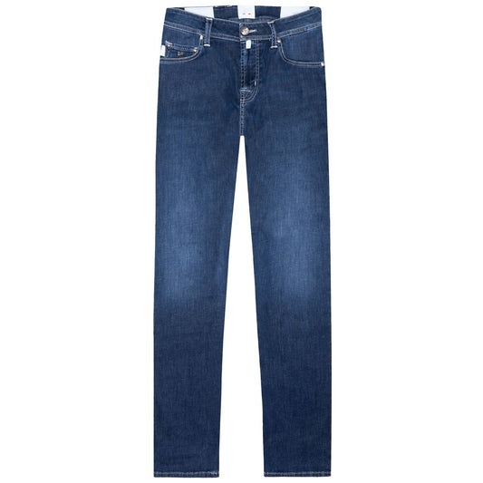 Blue Cotton Men's Jeans