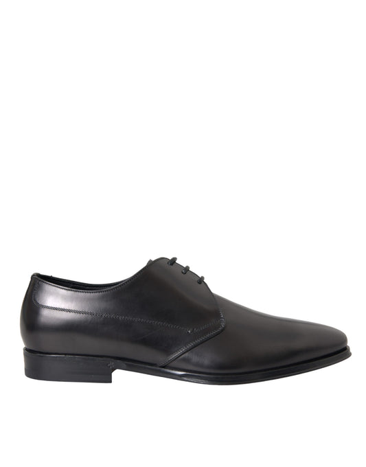 Black Leather Derby Formal Dress Men Shoes