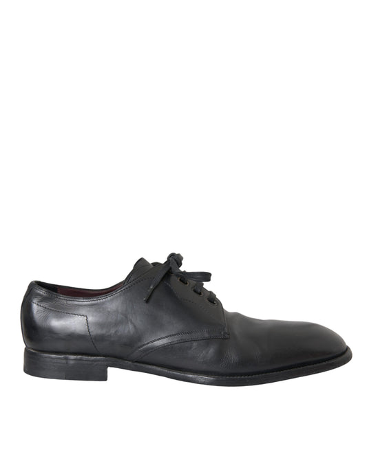 Black Leather Derby Formal Dress Men Shoes