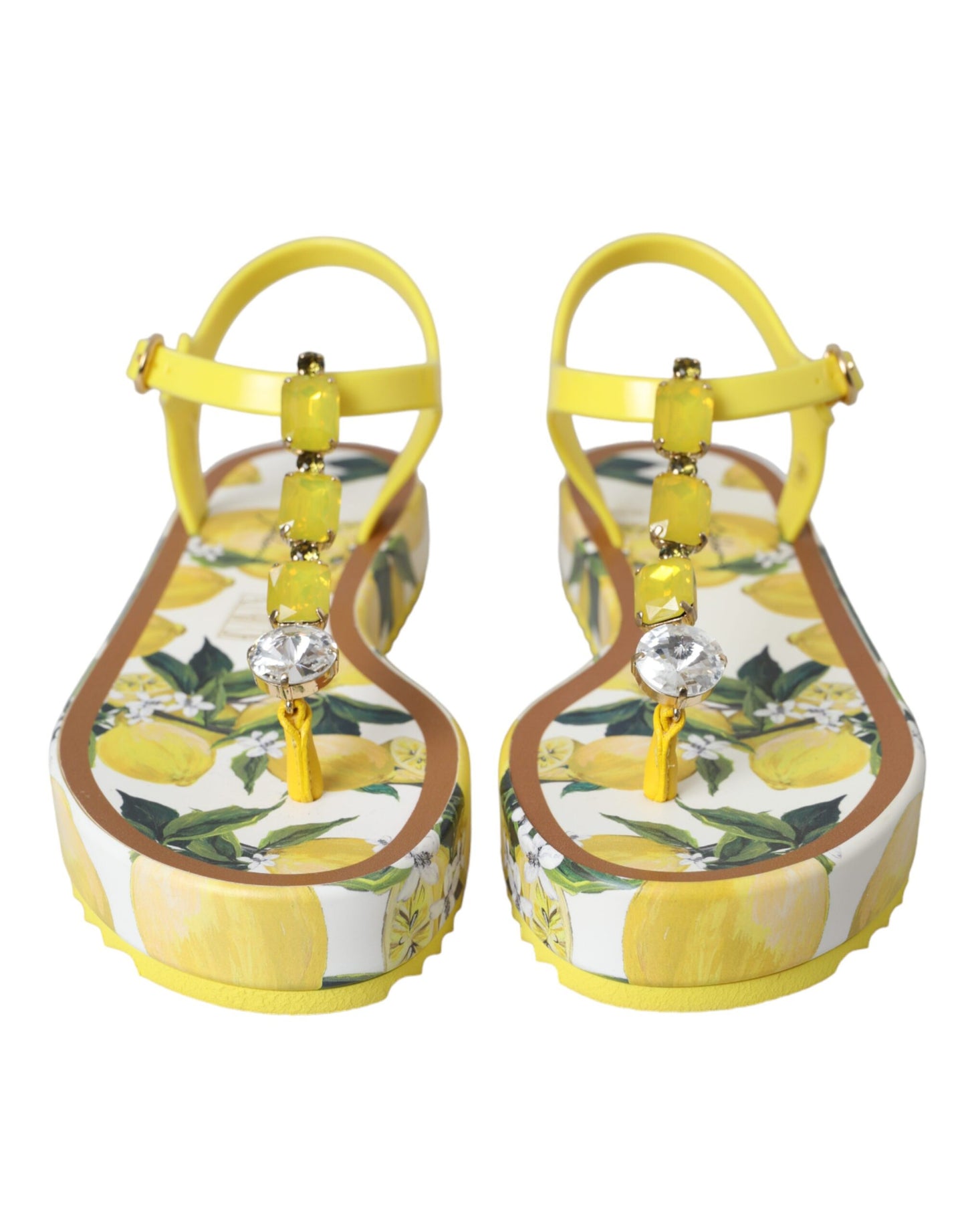 Yellow Lemon Beachwear Flats Sandals Shoes