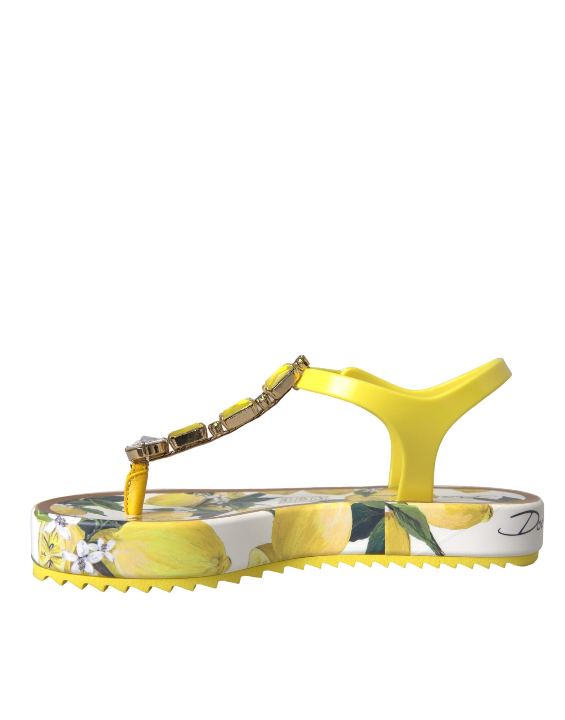 Yellow Lemon Beachwear Flats Sandals Shoes